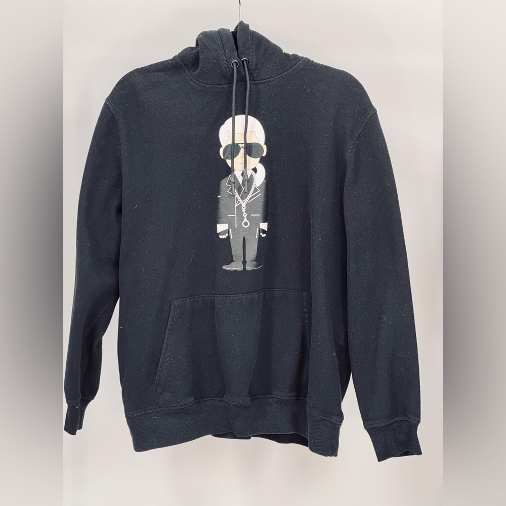 Karl Lagerfeld Black Hoodie with Graphic
